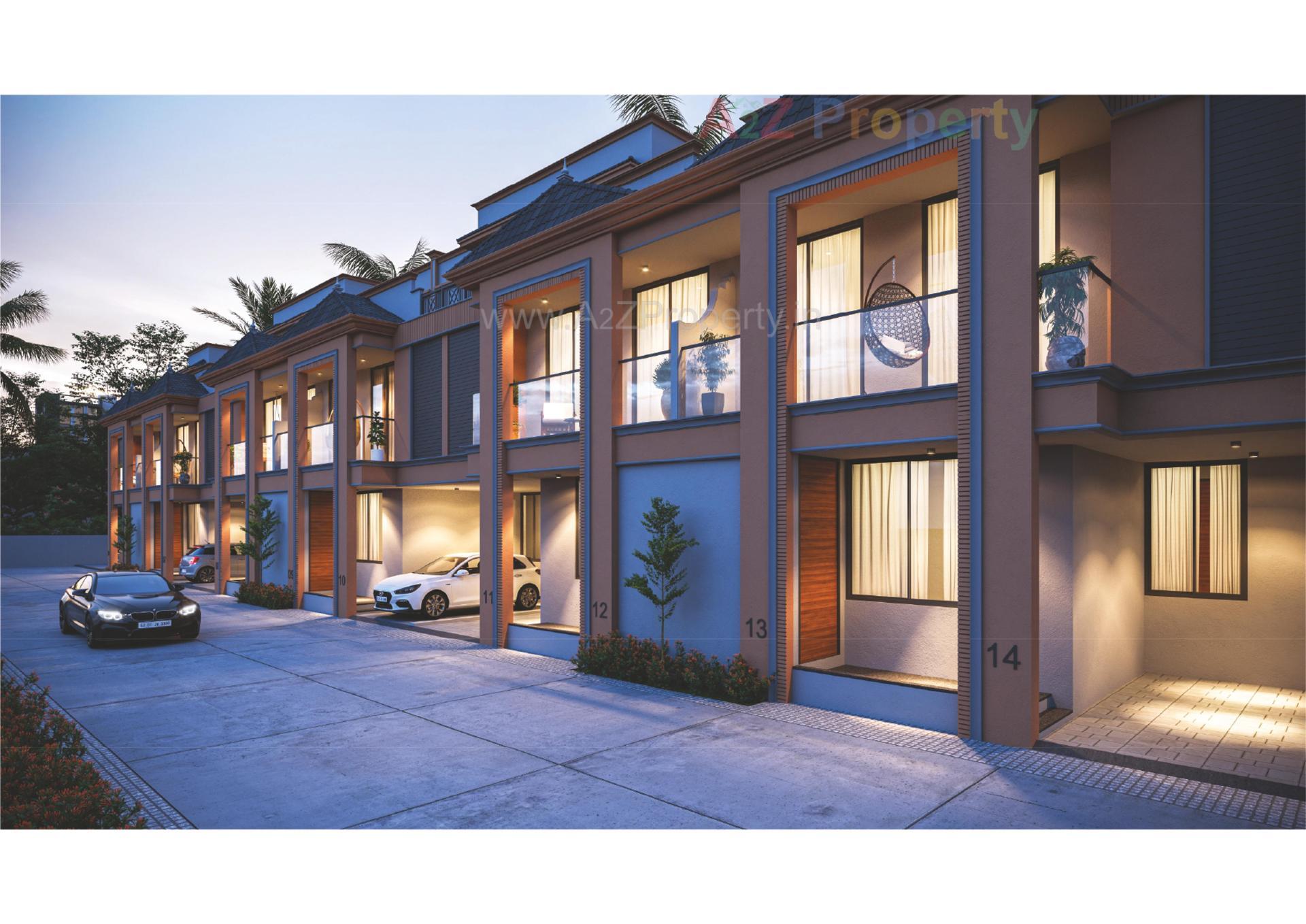 3D Elevation of real estate project Vrundavan  Anantam located at Raysan, Gandhinagar, Gujarat