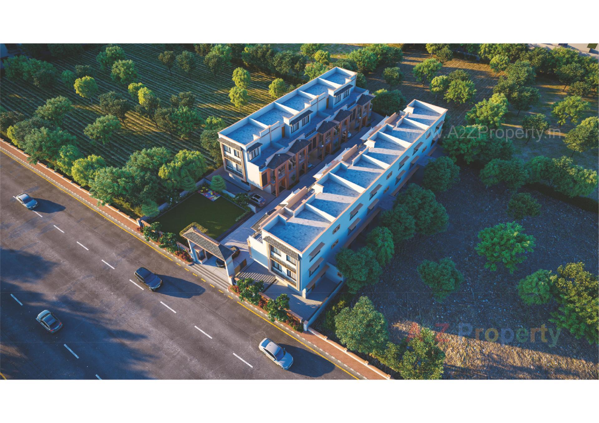 3D Elevation of real estate project Vrundavan  Anantam located at Raysan, Gandhinagar, Gujarat