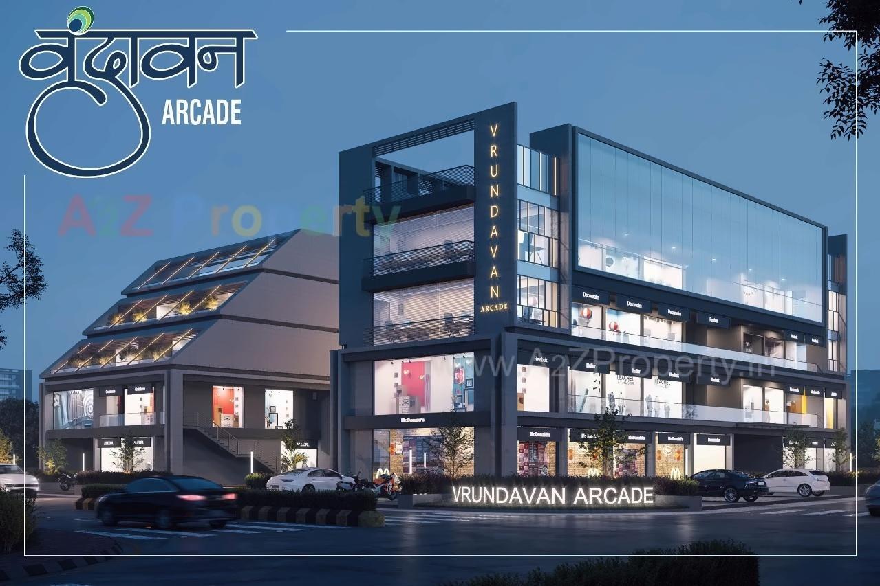 3D Elevation of real estate project Vrundavan Arcade located at Gandhinagar, Gandhinagar, Gujarat