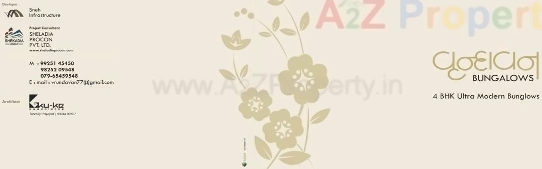  of real estate project Vrundavan Bunglows located at Nana-chiloda, Gandhinagar, Gujarat