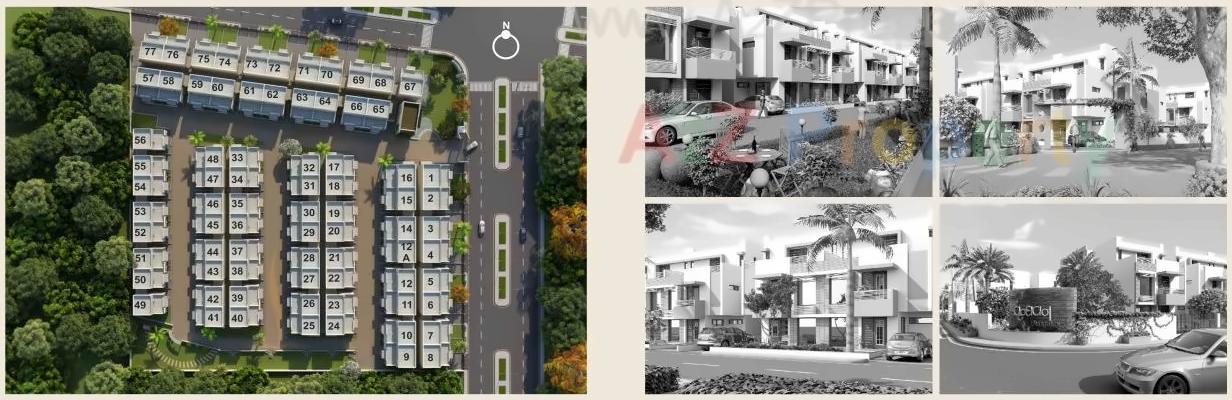  of real estate project Vrundavan Bunglows located at Nana-chiloda, Gandhinagar, Gujarat