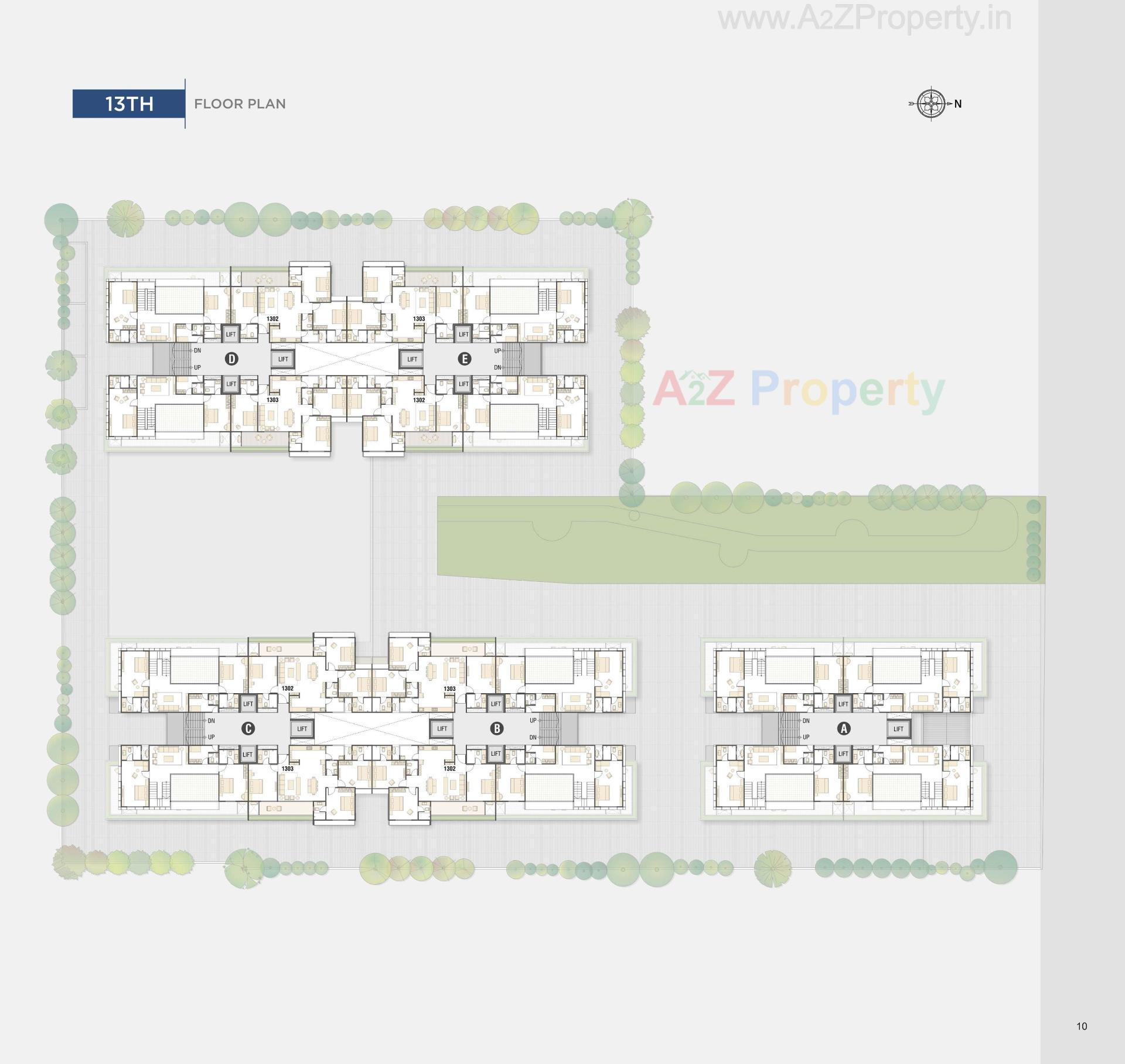 Layout of real estate project Vrundavan Elysia located at Kudasan, Gandhinagar, Gujarat