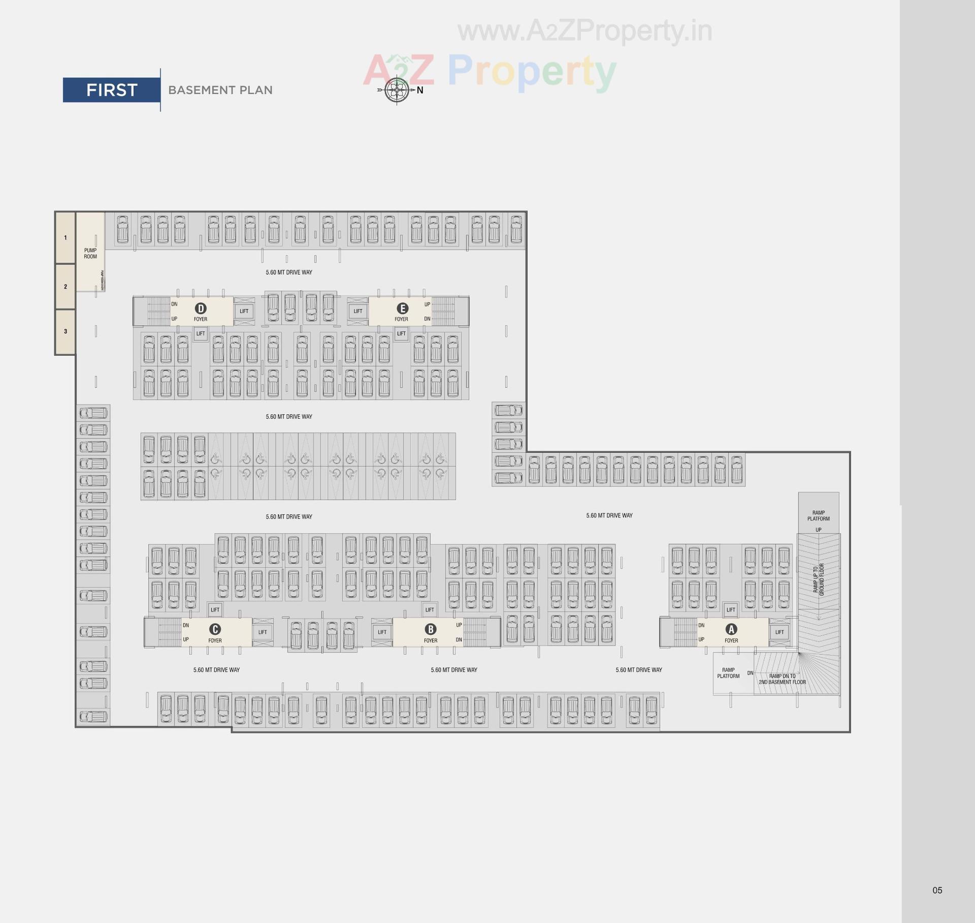 Layout of real estate project Vrundavan Elysia located at Kudasan, Gandhinagar, Gujarat