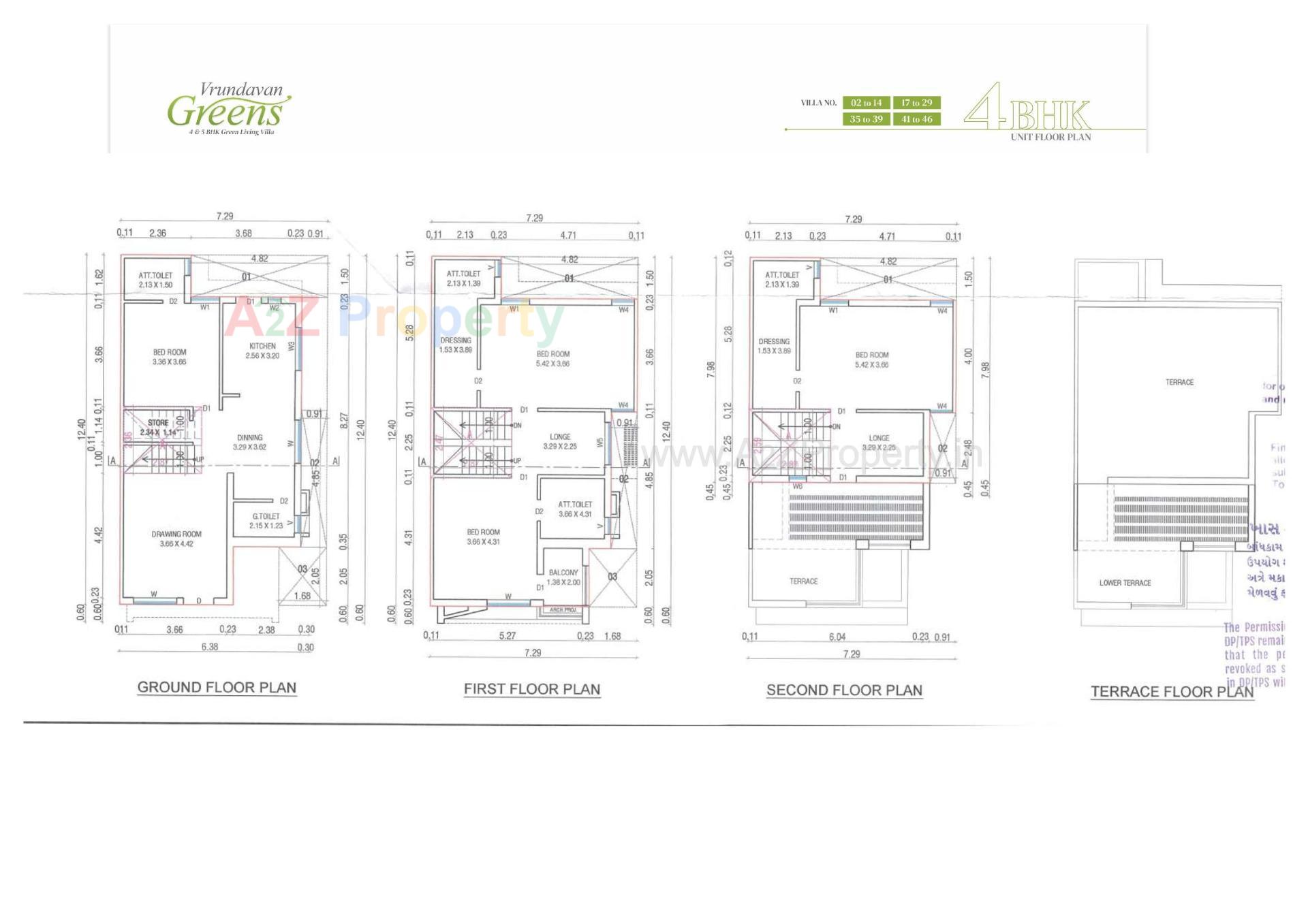 Layout of real estate project Vrundavan Greens located at Pethapur, Gandhinagar, Gujarat