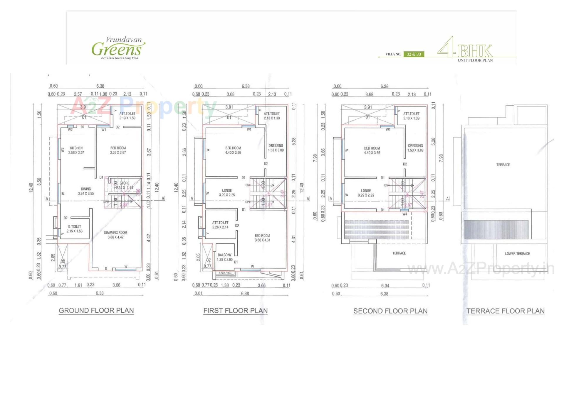 Layout of real estate project Vrundavan Greens located at Pethapur, Gandhinagar, Gujarat