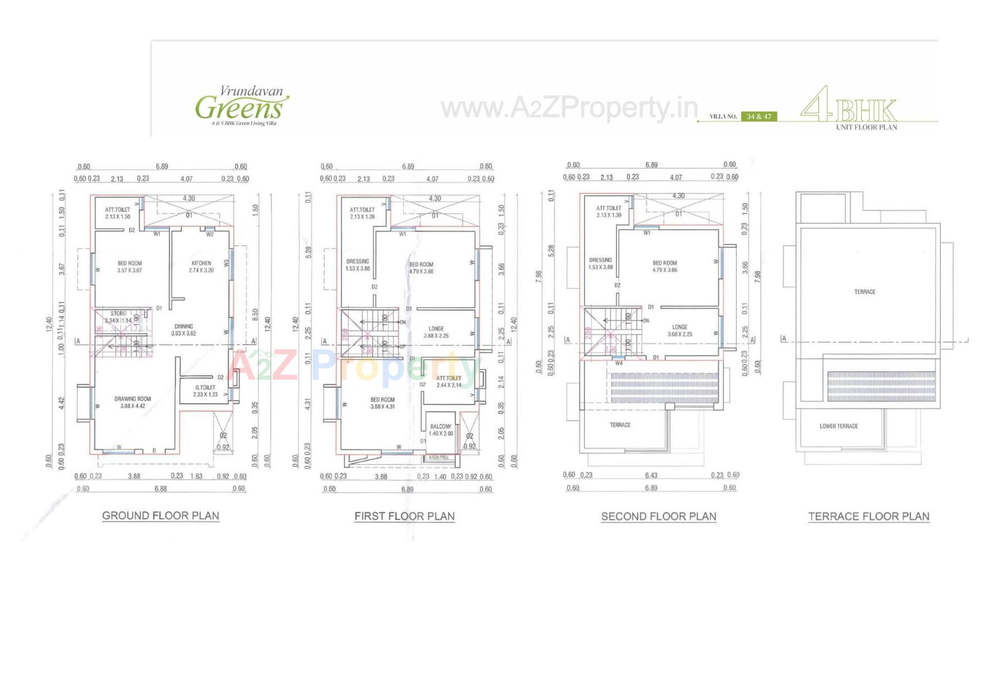 Layout of real estate project Vrundavan Greens located at Pethapur, Gandhinagar, Gujarat