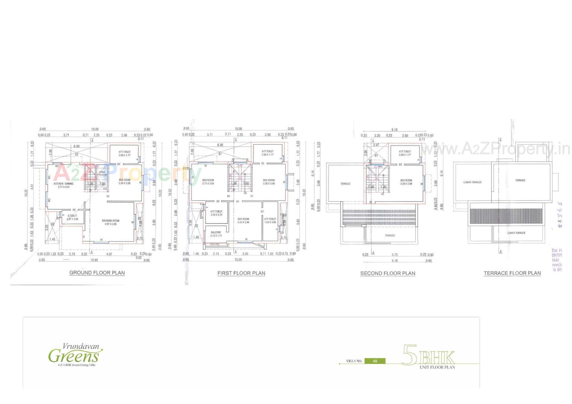 Layout of real estate project Vrundavan Greens located at Pethapur, Gandhinagar, Gujarat