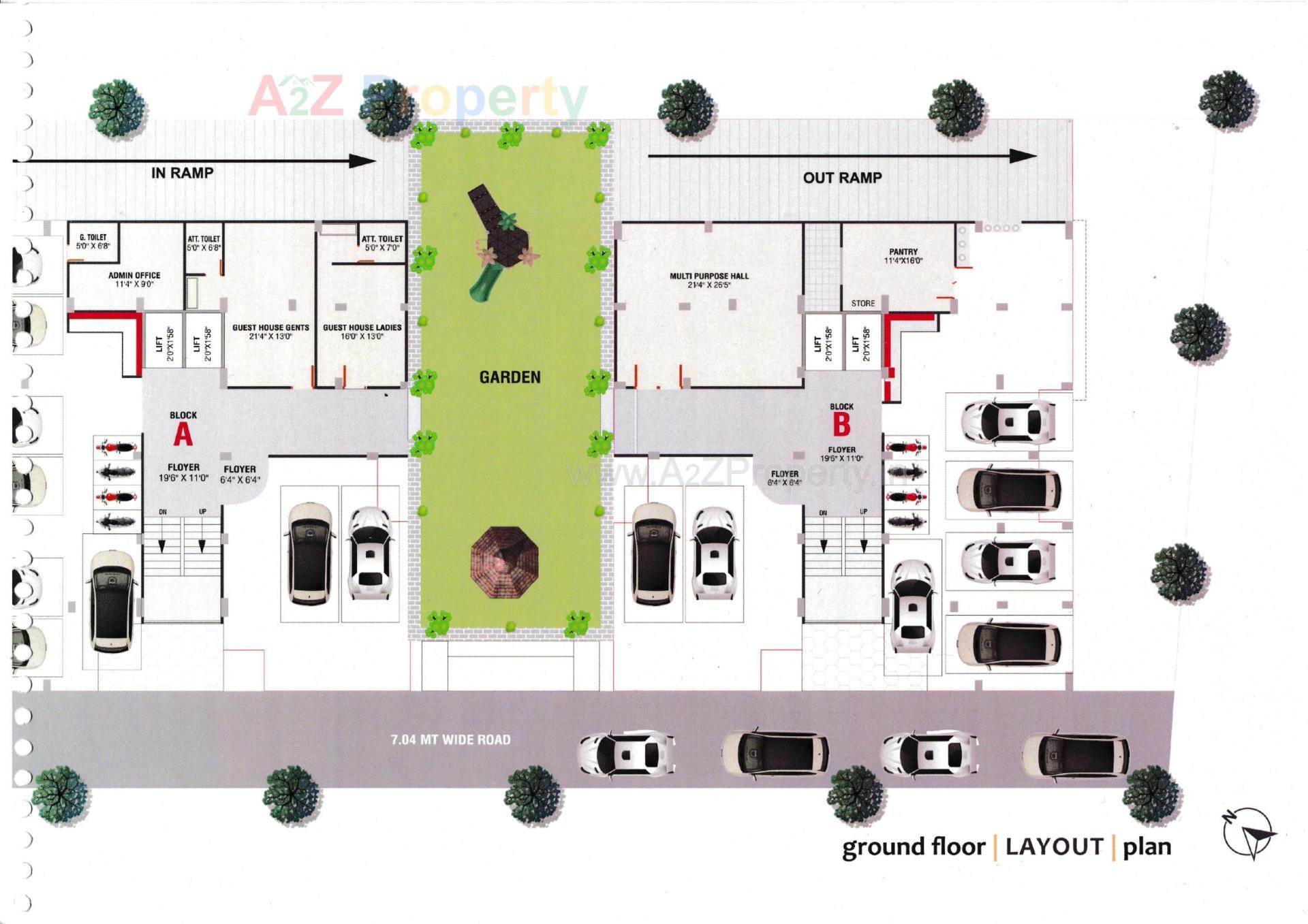 Layout of real estate project Vrundavan Hills located at Gandhinagar, Gandhinagar, Gujarat