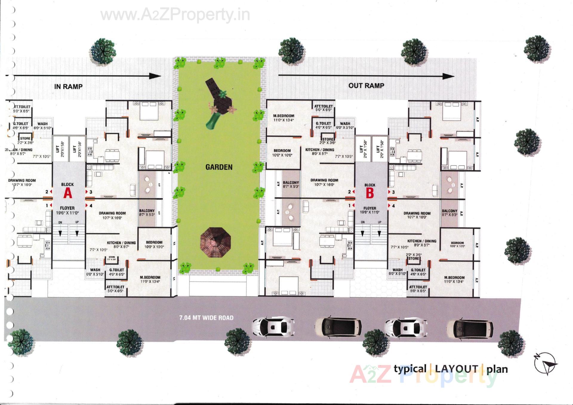 Layout of real estate project Vrundavan Hills located at Gandhinagar, Gandhinagar, Gujarat