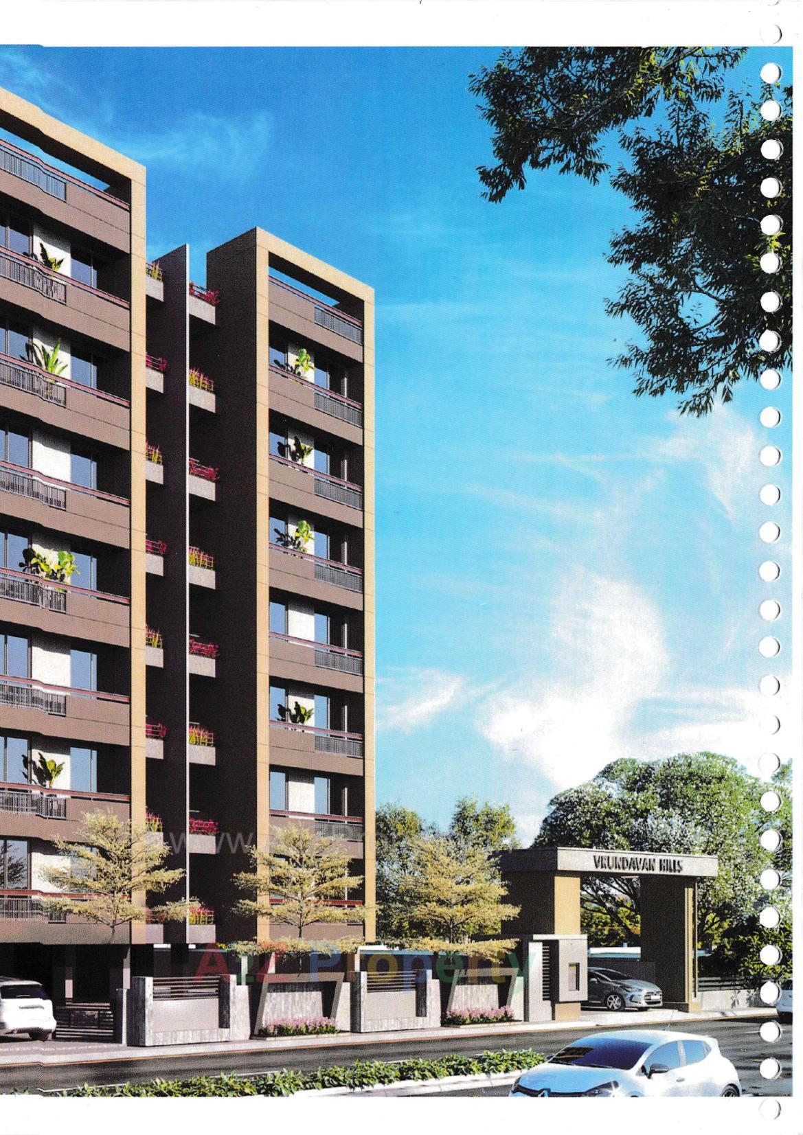 3D Elevation of real estate project Vrundavan Hills located at Gandhinagar, Gandhinagar, Gujarat