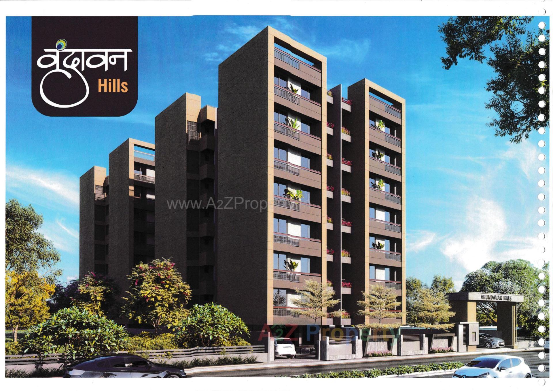 3D Elevation of real estate project Vrundavan Hills located at Gandhinagar, Gandhinagar, Gujarat