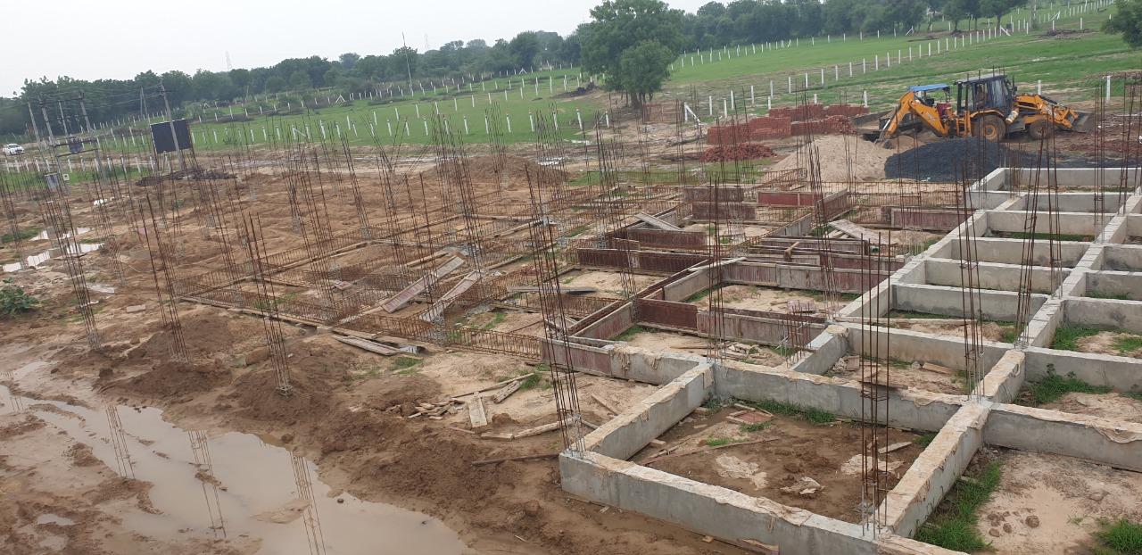 185166_const of real estate project Vrundavan Residency located at Vavol, Gandhinagar, Gujarat