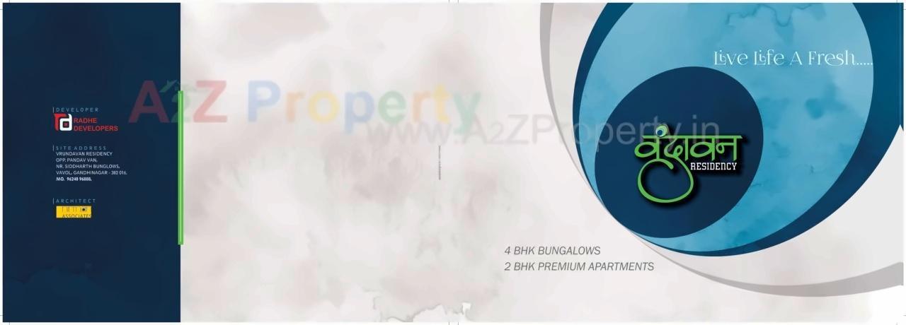  of real estate project Vrundavan Residency located at Vavol, Gandhinagar, Gujarat