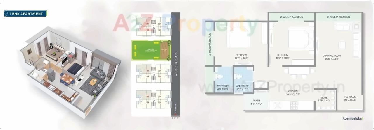 Layout of real estate project Vrundavan Residency located at Vavol, Gandhinagar, Gujarat