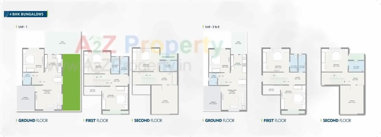 Layout of real estate project Vrundavan Residency located at Vavol, Gandhinagar, Gujarat