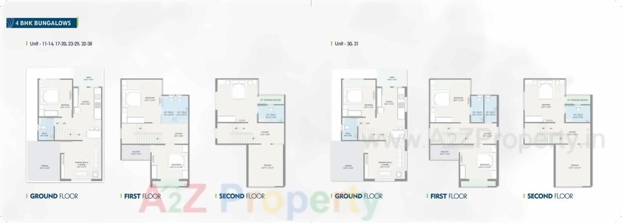 Layout of real estate project Vrundavan Residency located at Vavol, Gandhinagar, Gujarat