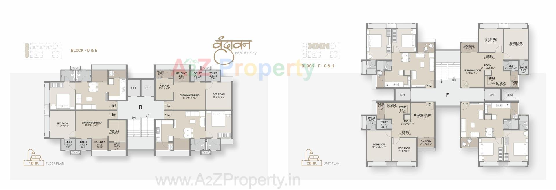 Layout of real estate project Vrundavan Residency located at Borisana, Gandhinagar, Gujarat