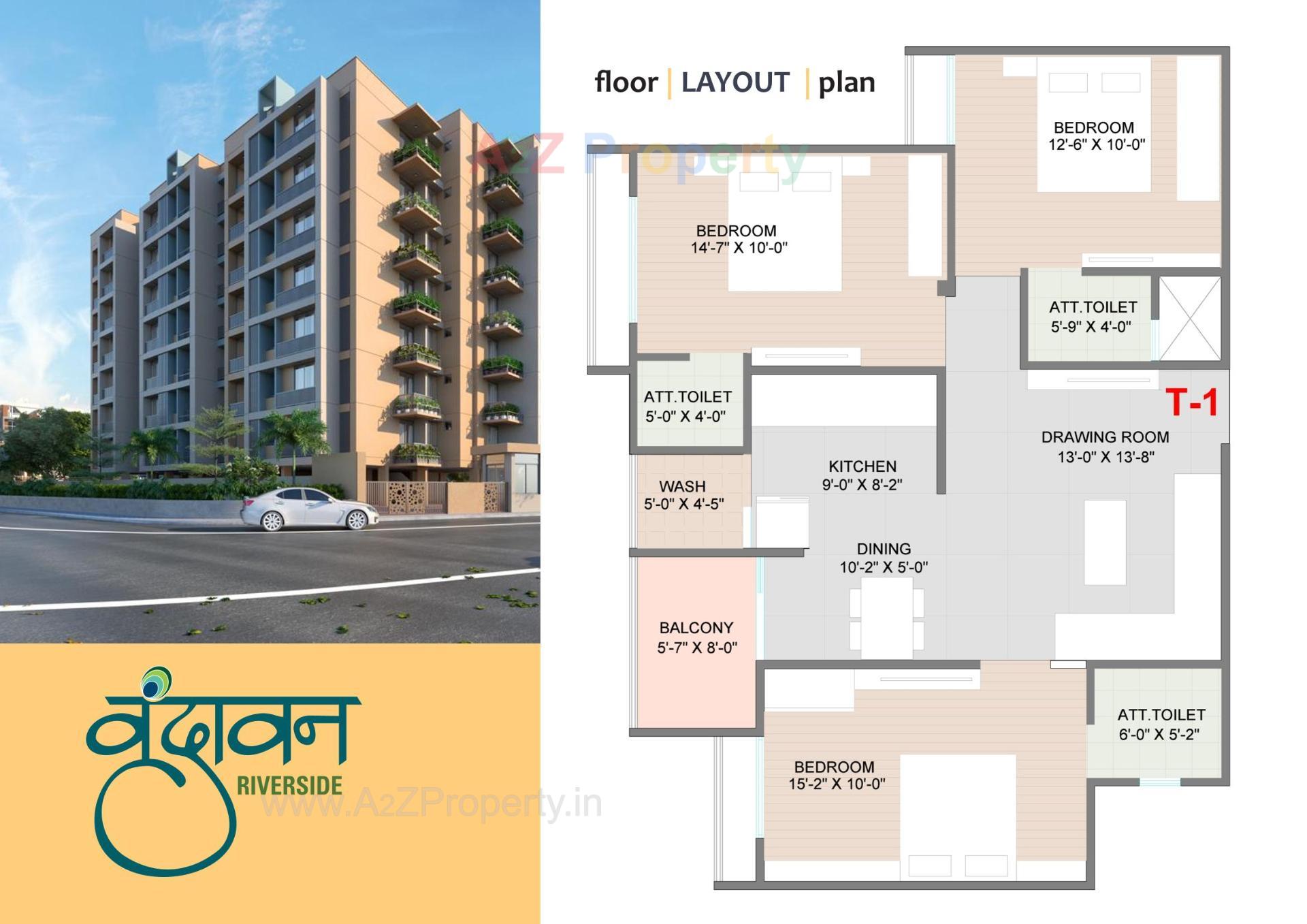  of real estate project Vrundavan Riverside located at Raisan, Gandhinagar, Gujarat