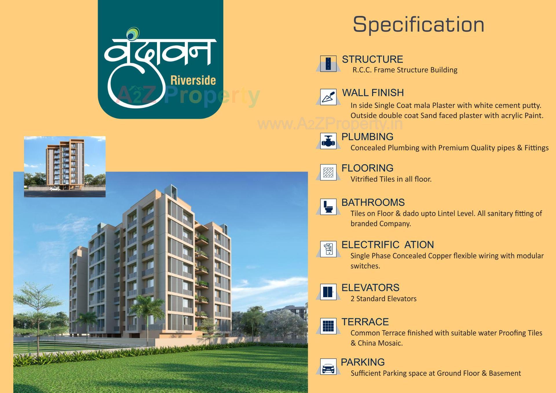  of real estate project Vrundavan Riverside located at Raisan, Gandhinagar, Gujarat