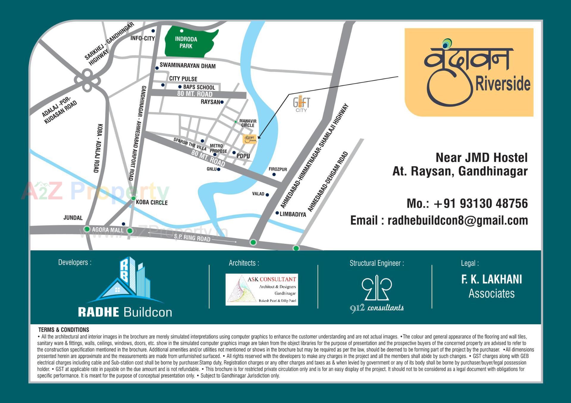  of real estate project Vrundavan Riverside located at Raisan, Gandhinagar, Gujarat