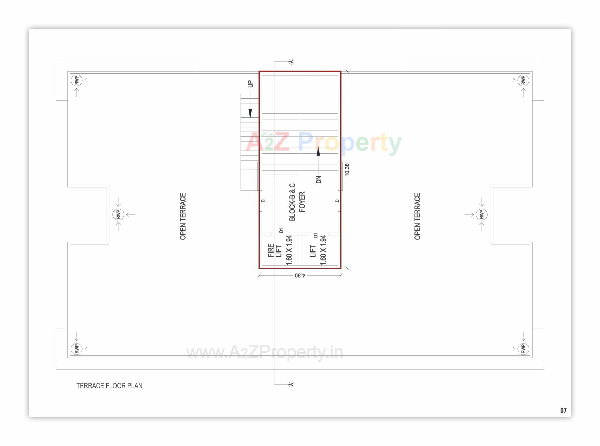 Layout of real estate project Vrundavan Skyview located at Pethapur, Gandhinagar, Gujarat
