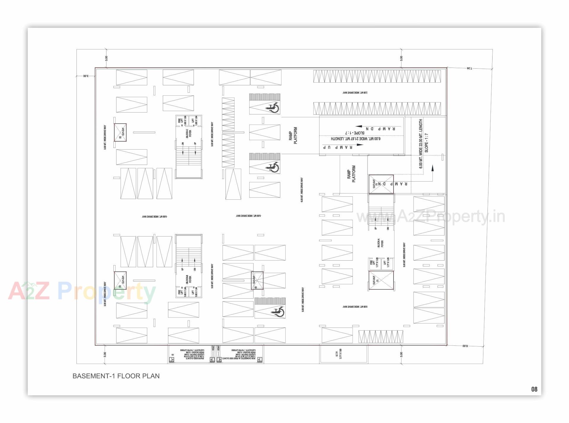Layout of real estate project Vrundavan Skyview located at Pethapur, Gandhinagar, Gujarat