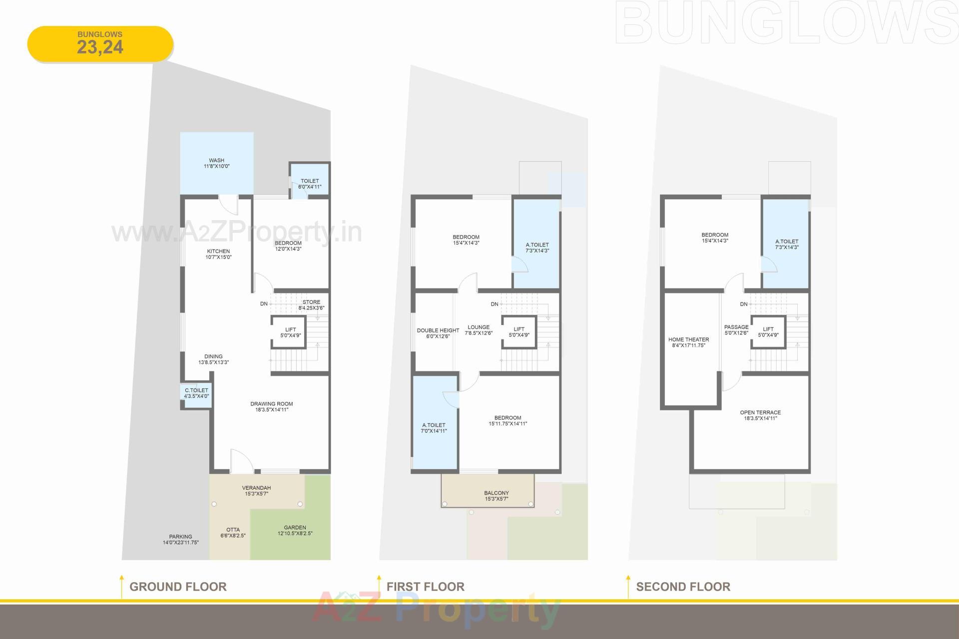 Layout of real estate project Vrundavan Villa located at Raysan, Gandhinagar, Gujarat