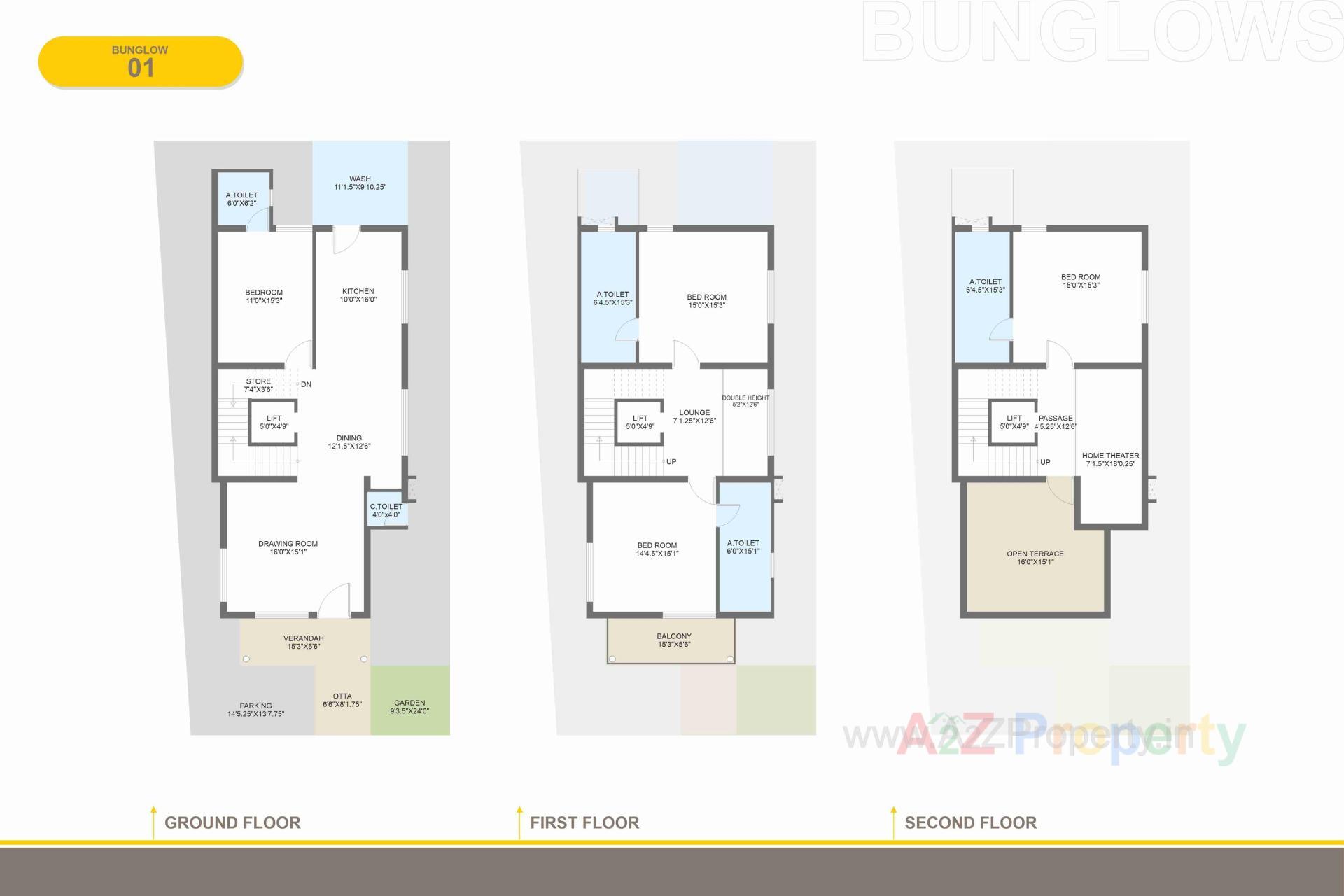 Layout of real estate project Vrundavan Villa located at Raysan, Gandhinagar, Gujarat