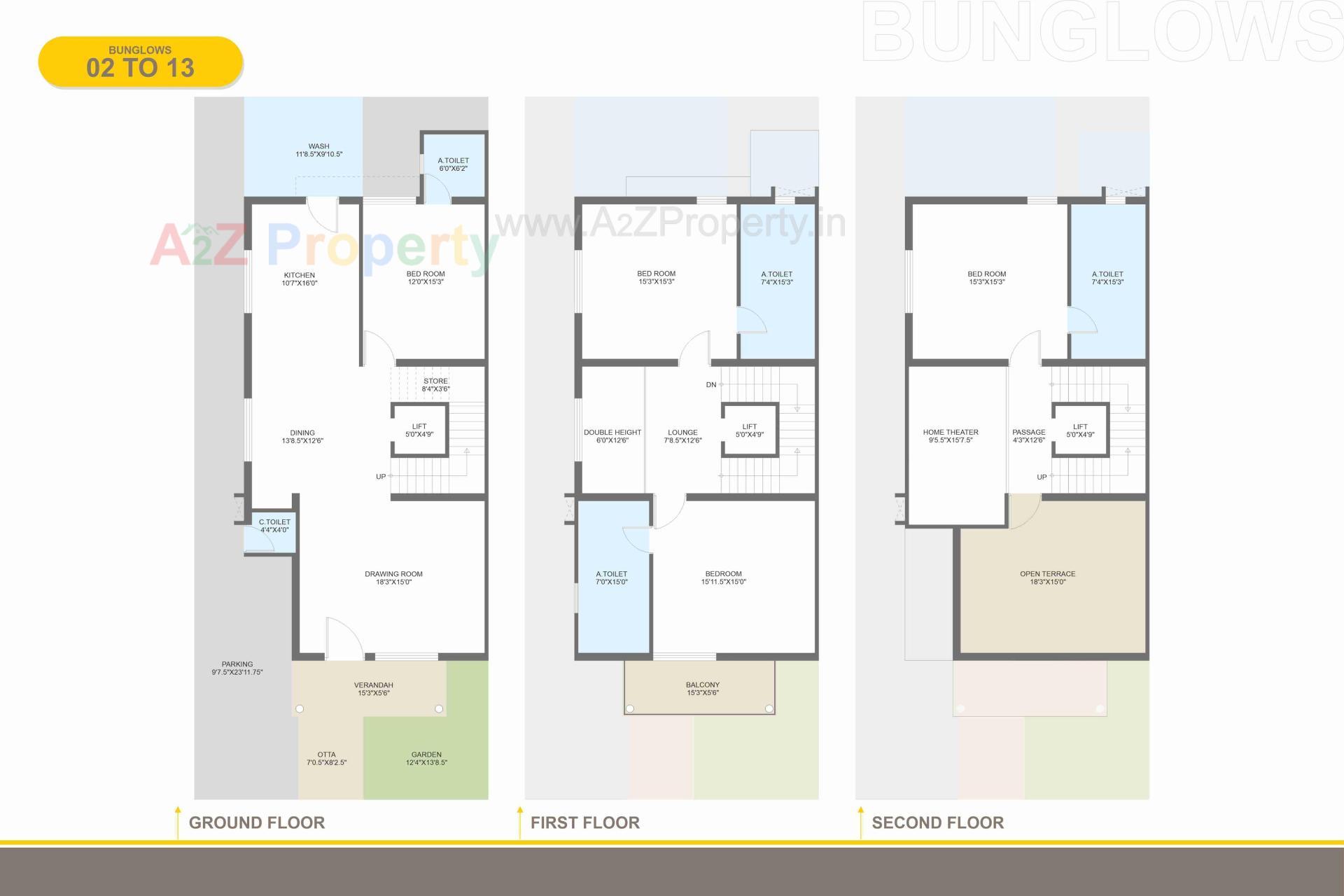 Layout of real estate project Vrundavan Villa located at Raysan, Gandhinagar, Gujarat