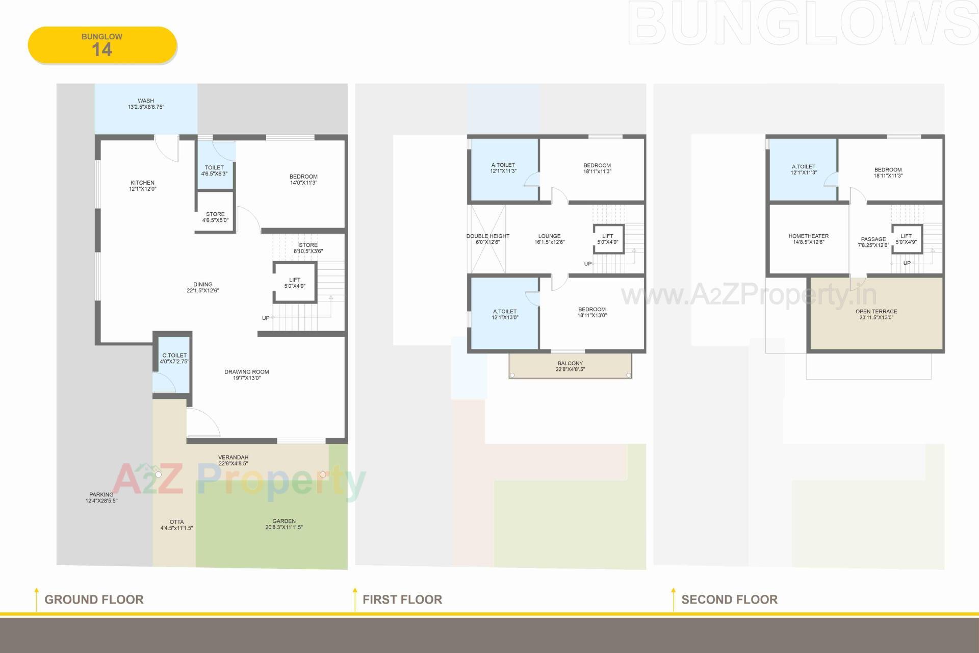 Layout of real estate project Vrundavan Villa located at Raysan, Gandhinagar, Gujarat