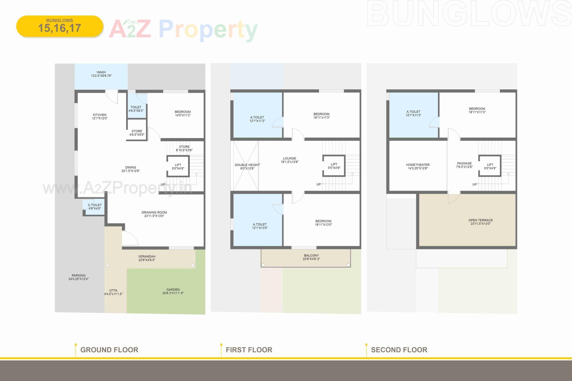 Layout of real estate project Vrundavan Villa located at Raysan, Gandhinagar, Gujarat