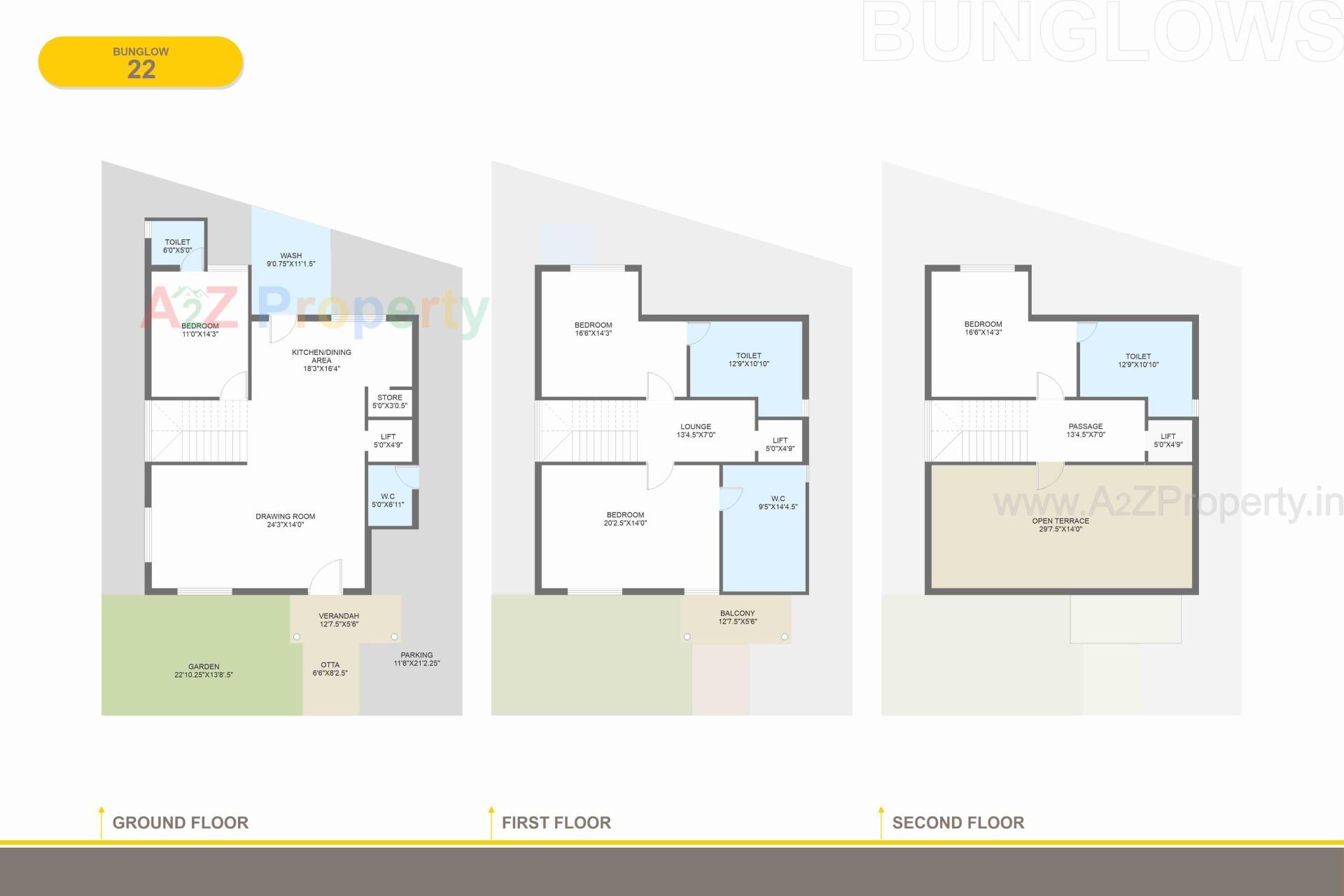 Layout of real estate project Vrundavan Villa located at Raysan, Gandhinagar, Gujarat