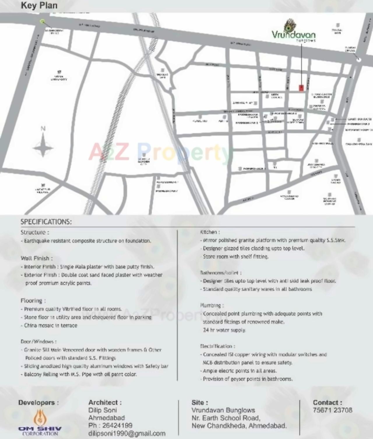  of real estate project Vundavan Bungalows located at Zundal, Gandhinagar, Gujarat