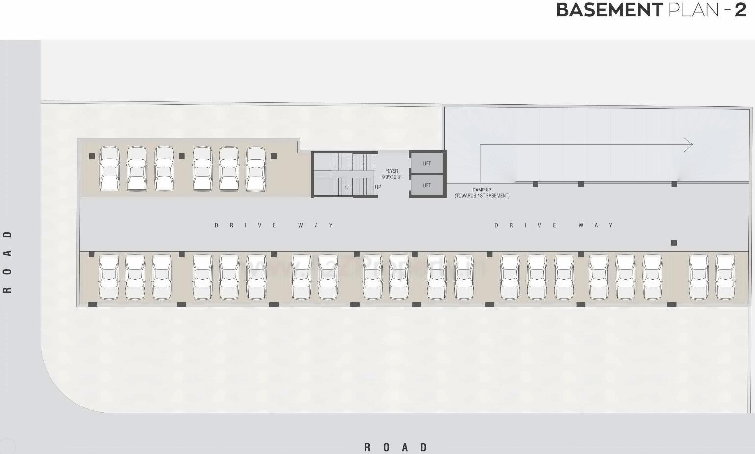 Layout of real estate project Yash Empire located at Gandhinagar, Gandhinagar, Gujarat