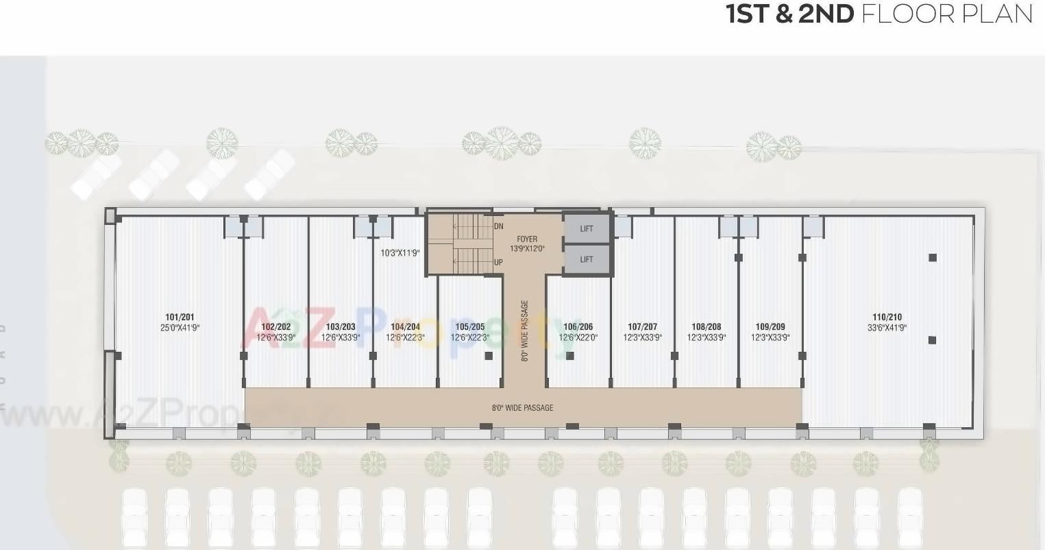 Layout of real estate project Yash Empire located at Gandhinagar, Gandhinagar, Gujarat