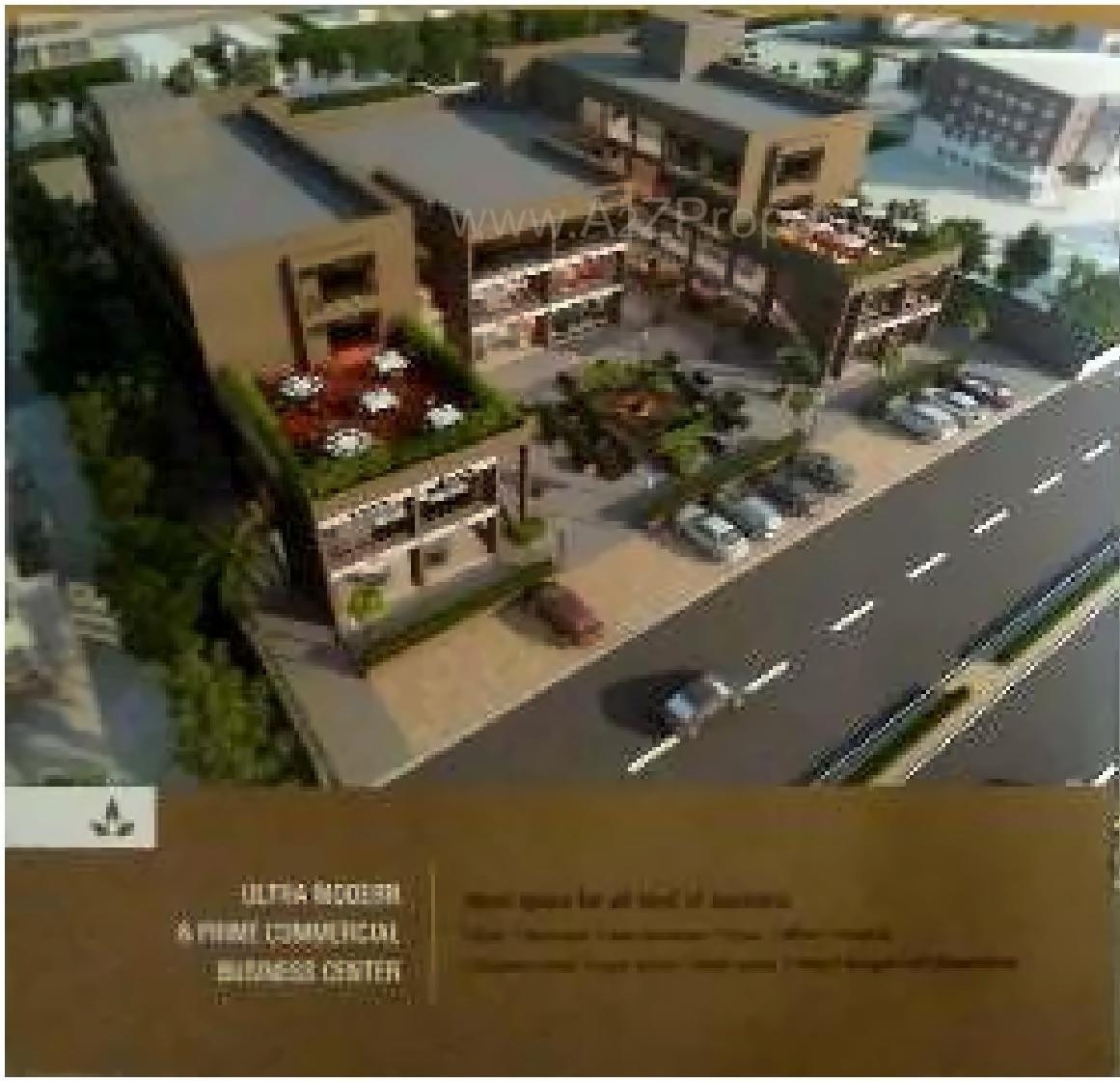 3D Elevation of real estate project Yash Plaza located at Raysan, Gandhinagar, Gujarat