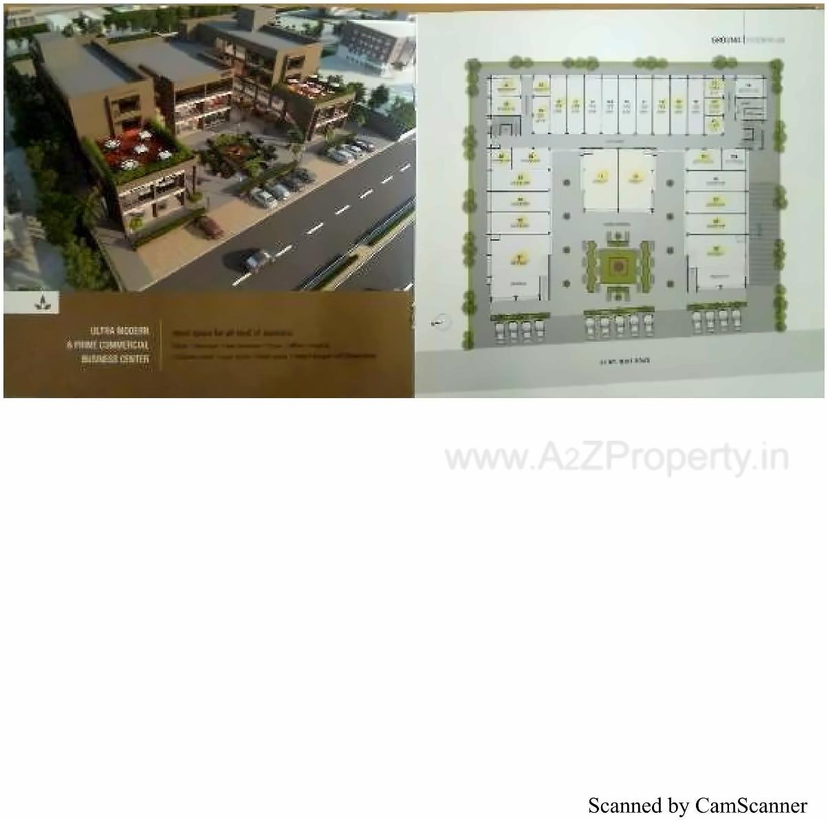 Layout of real estate project Yash Plaza located at Raysan, Gandhinagar, Gujarat