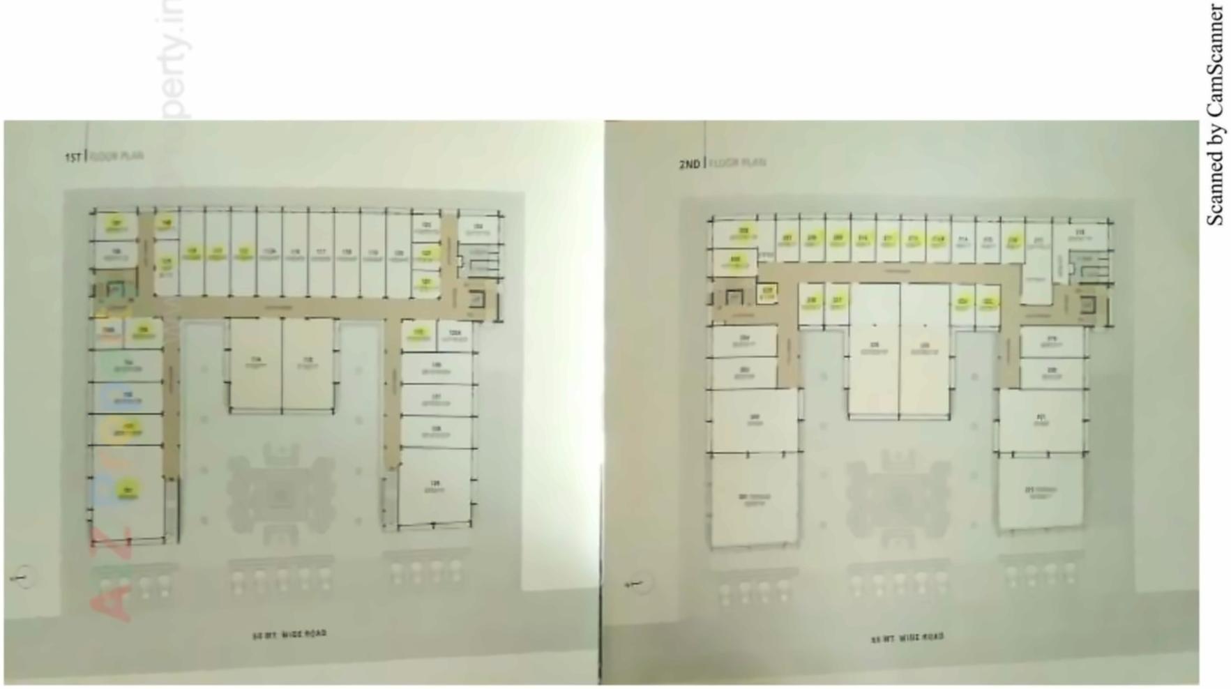 Layout of real estate project Yash Plaza located at Raysan, Gandhinagar, Gujarat