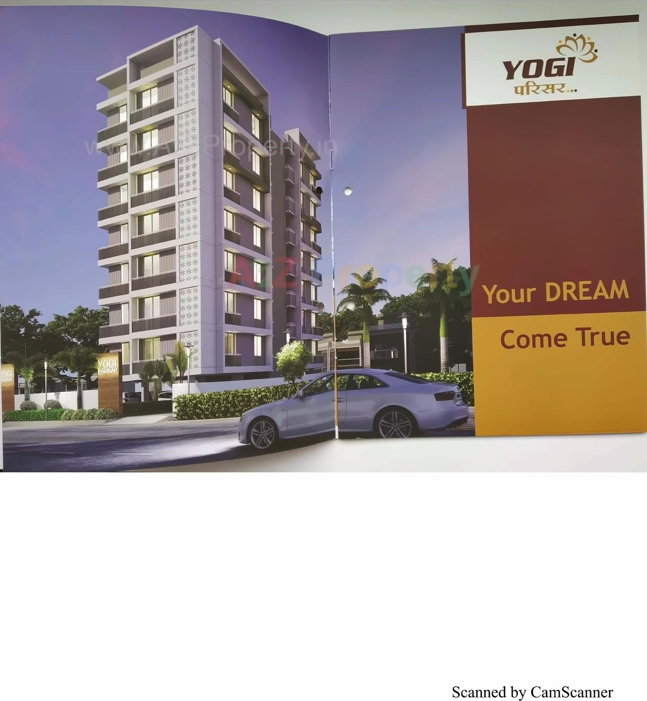 3D Elevation of real estate project Yogi Parisar located at Uvarsad, Gandhinagar, Gujarat
