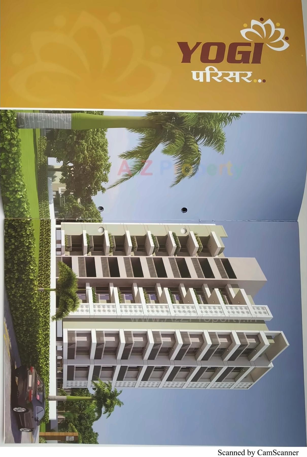 3D Elevation of real estate project Yogi Parisar located at Uvarsad, Gandhinagar, Gujarat