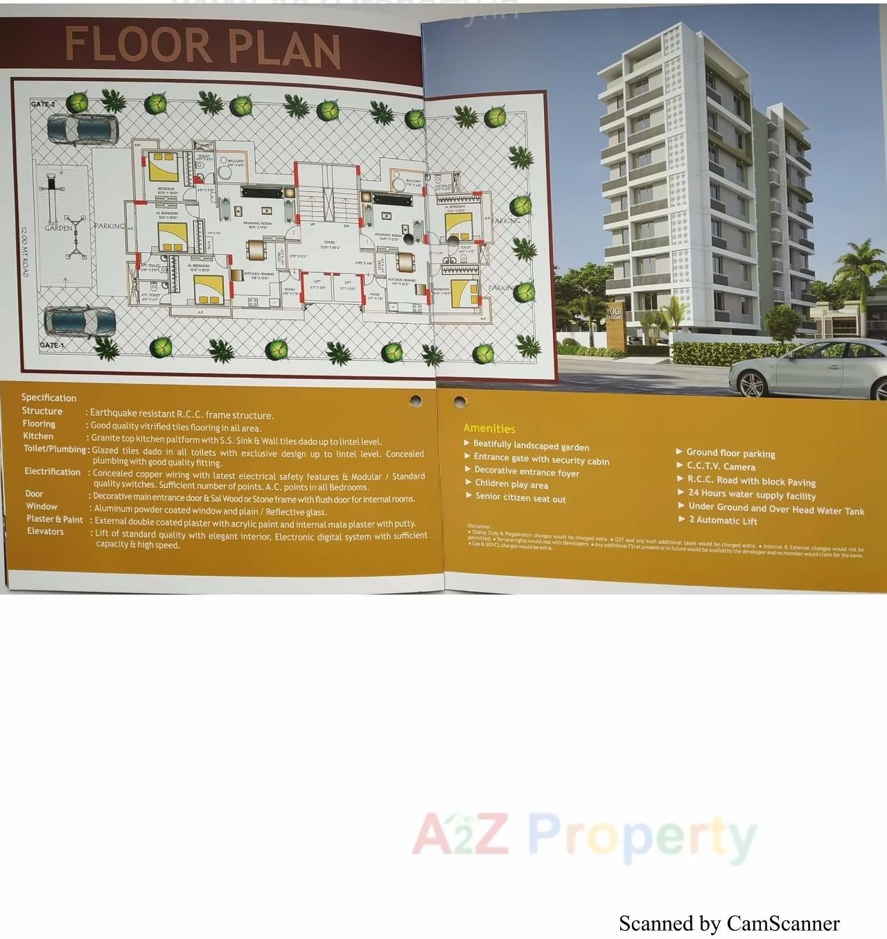  of real estate project Yogi Parisar located at Uvarsad, Gandhinagar, Gujarat