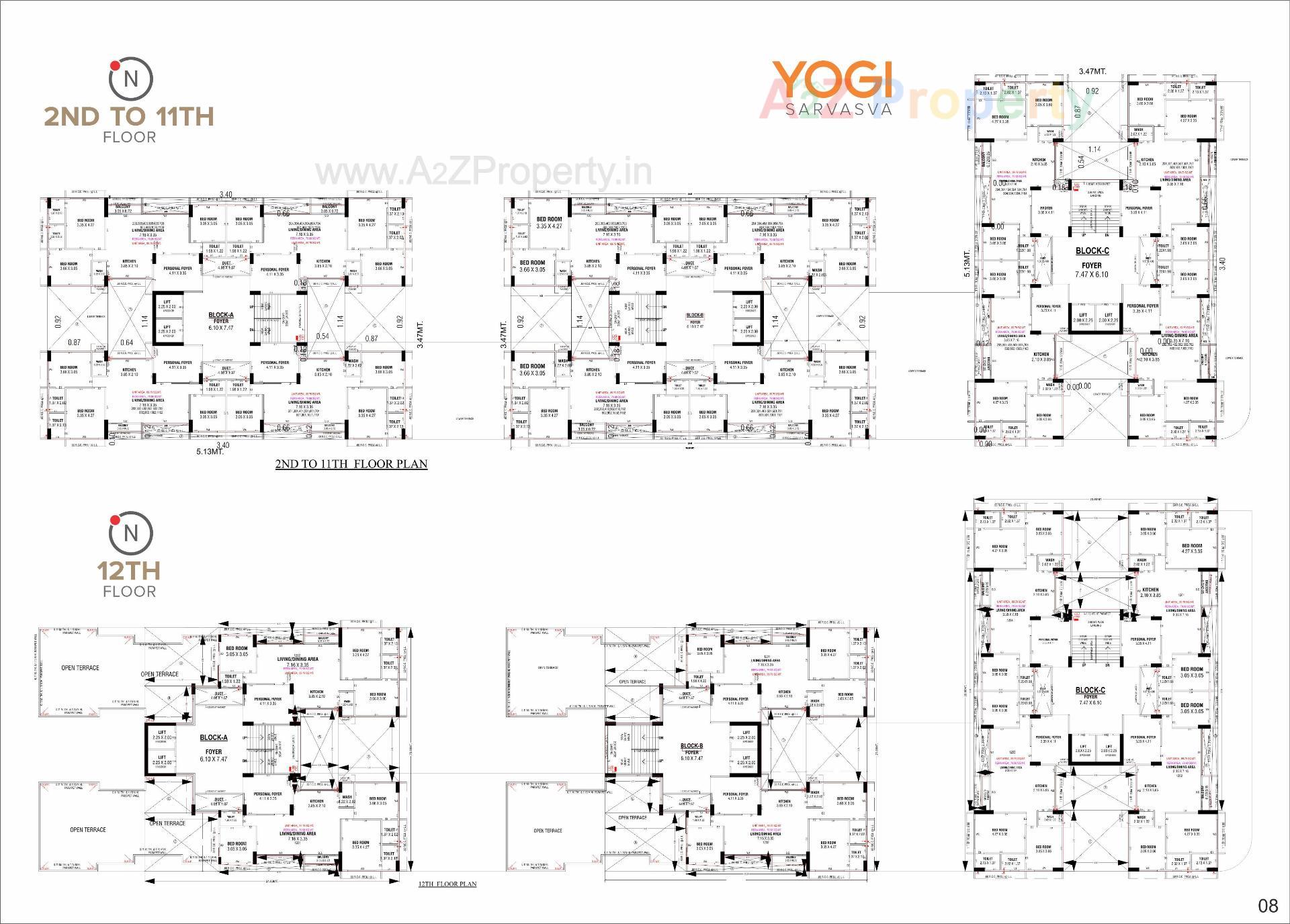 Layout of real estate project Yogi Sarvasva located at Randesan, Gandhinagar, Gujarat