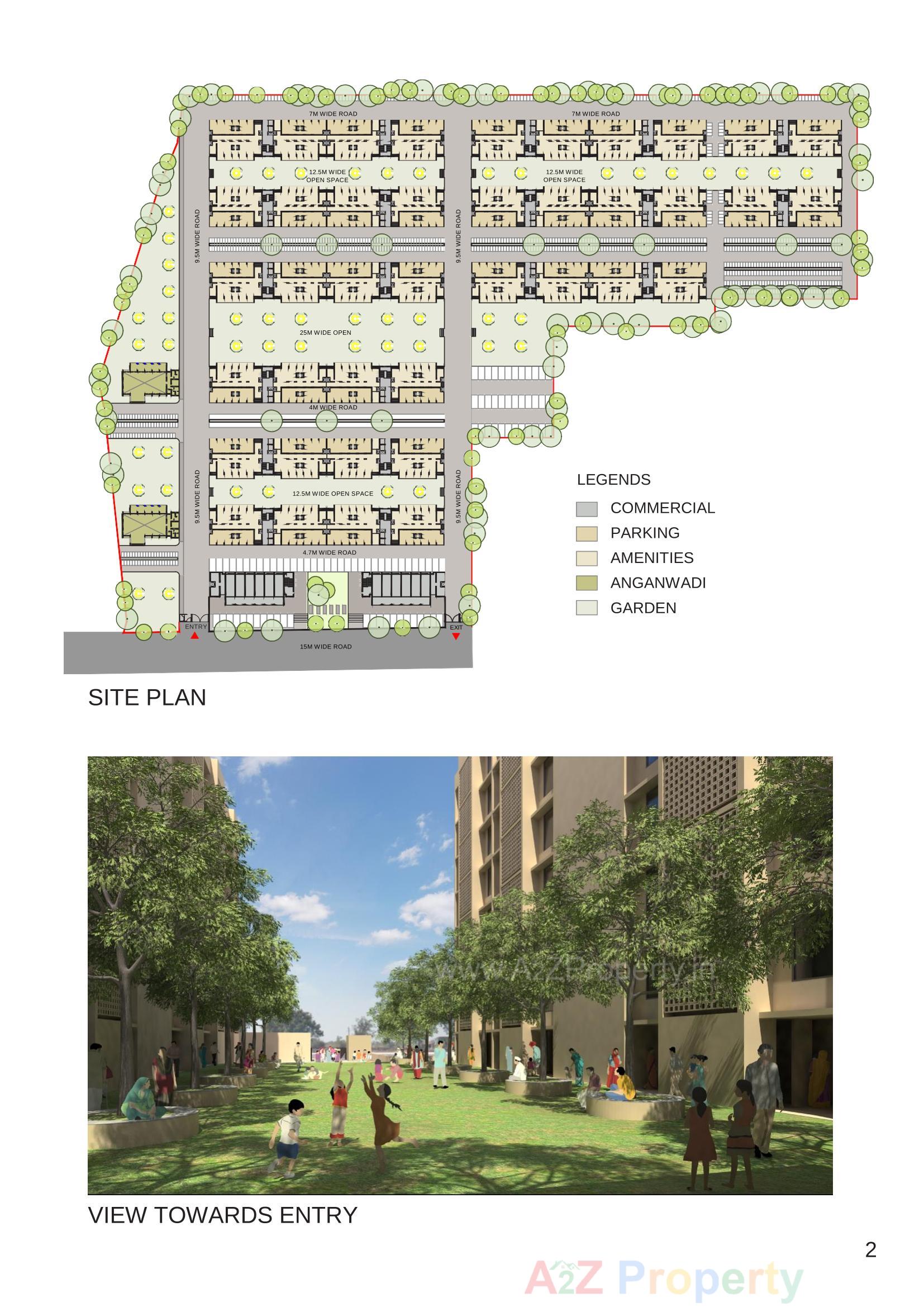 Layout of real estate project Zundal Fp 123 Tp located at Zundal, Gandhinagar, Gujarat