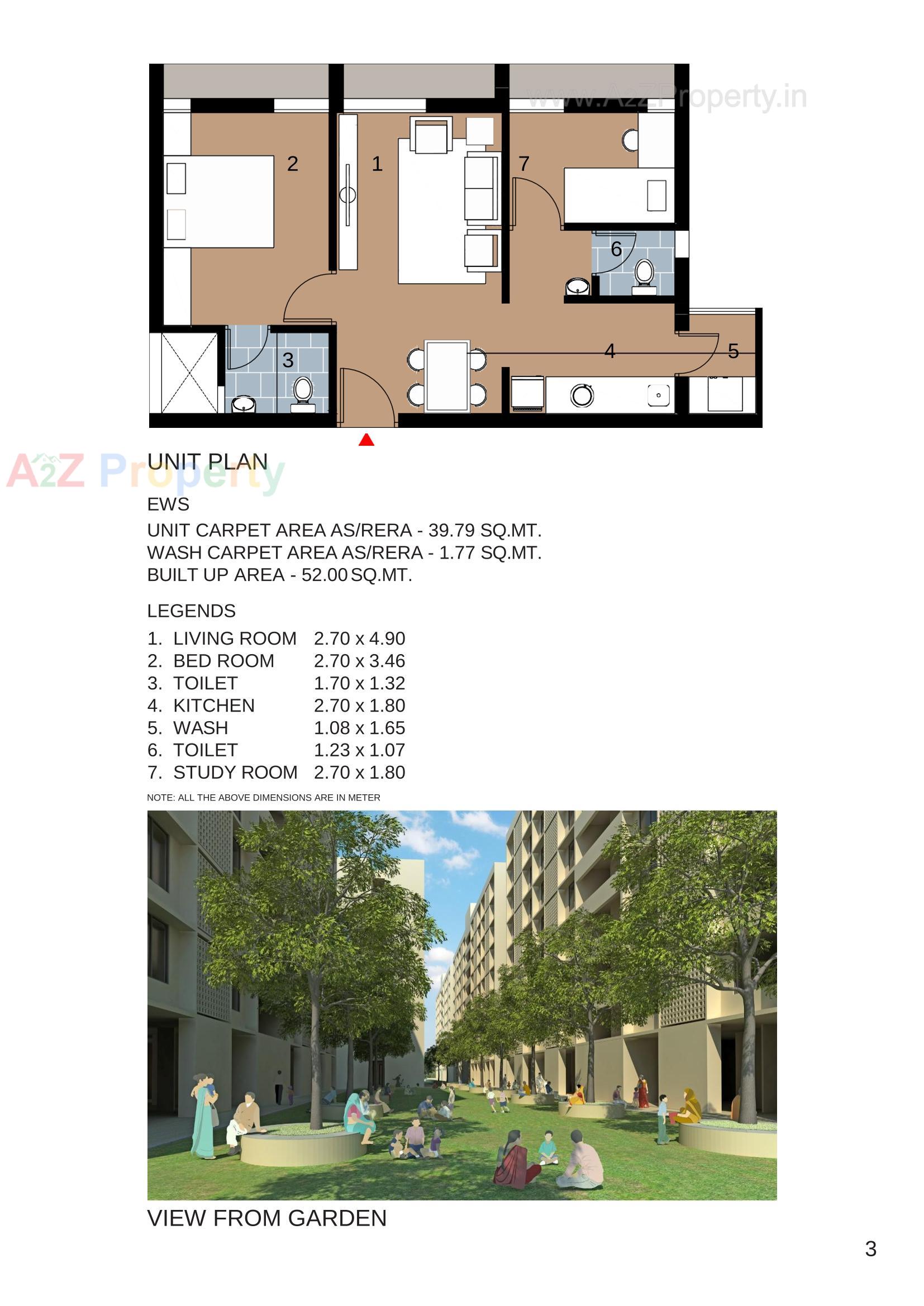 Layout of real estate project Zundal Fp 123 Tp located at Zundal, Gandhinagar, Gujarat