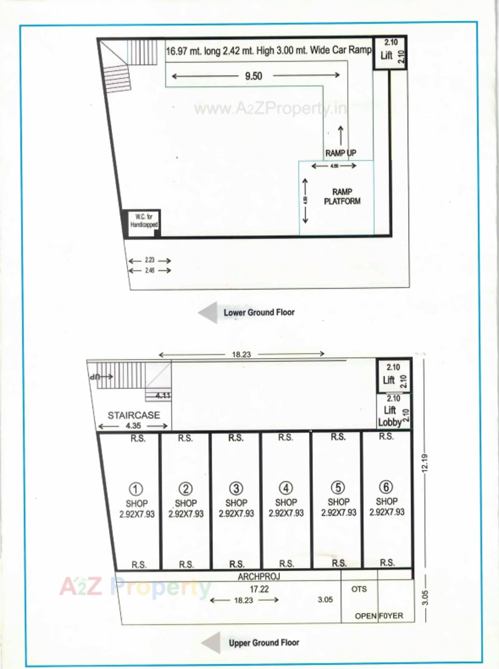 Layout of real estate project Abhay located at Veraval, Gir Somnath, Gujarat