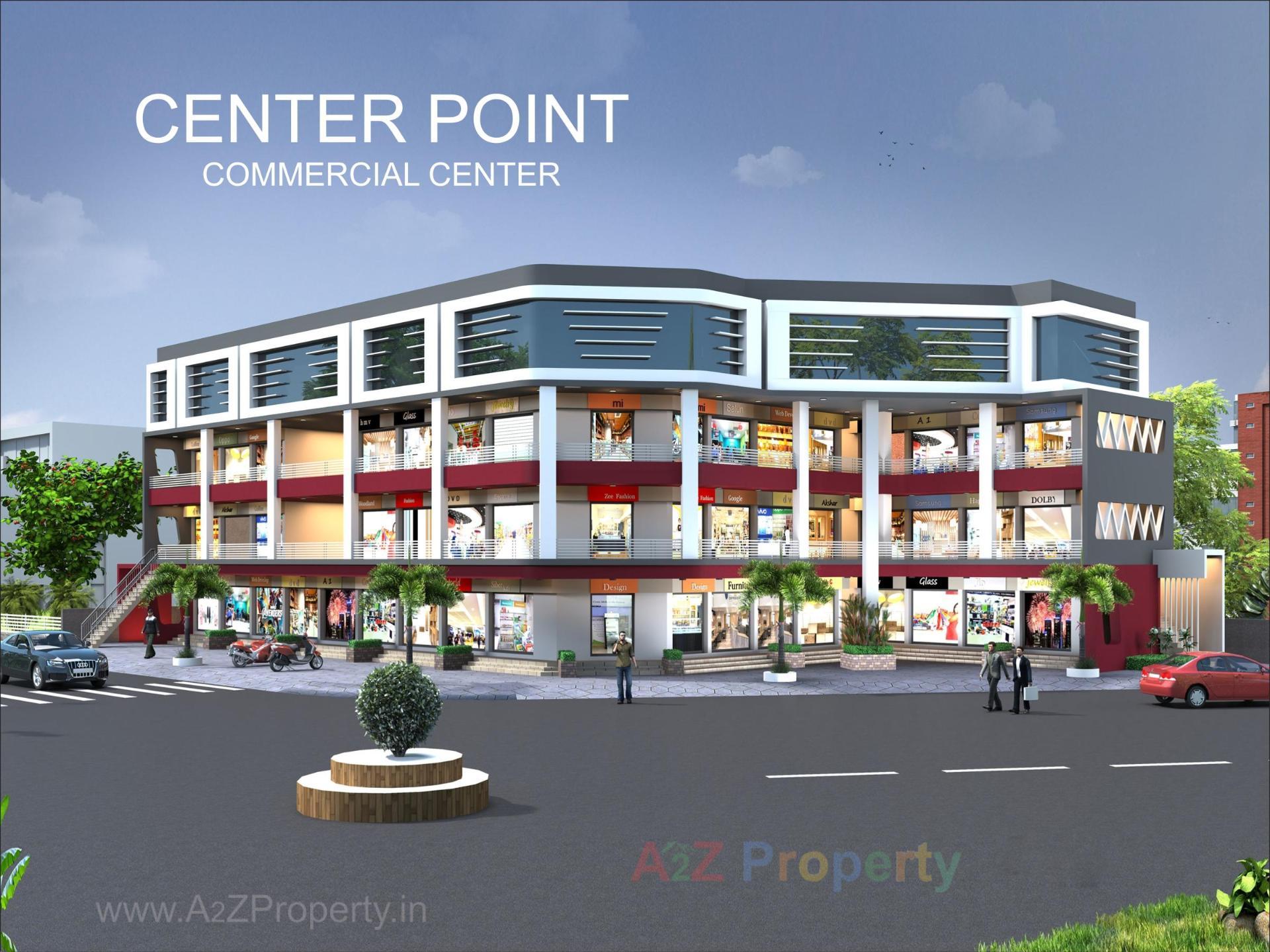 3D Elevation of real estate project Center Point located at Una, Gir Somnath, Gujarat