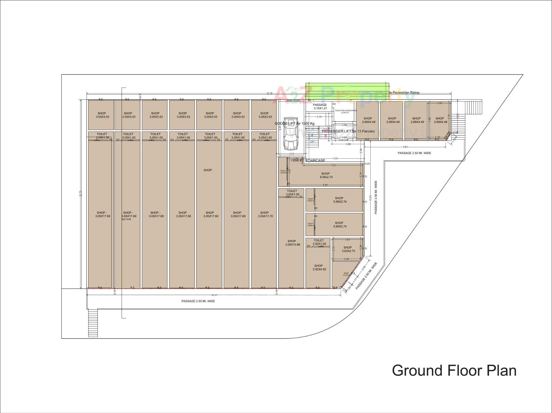 Layout of real estate project Center Point located at Una, Gir Somnath, Gujarat