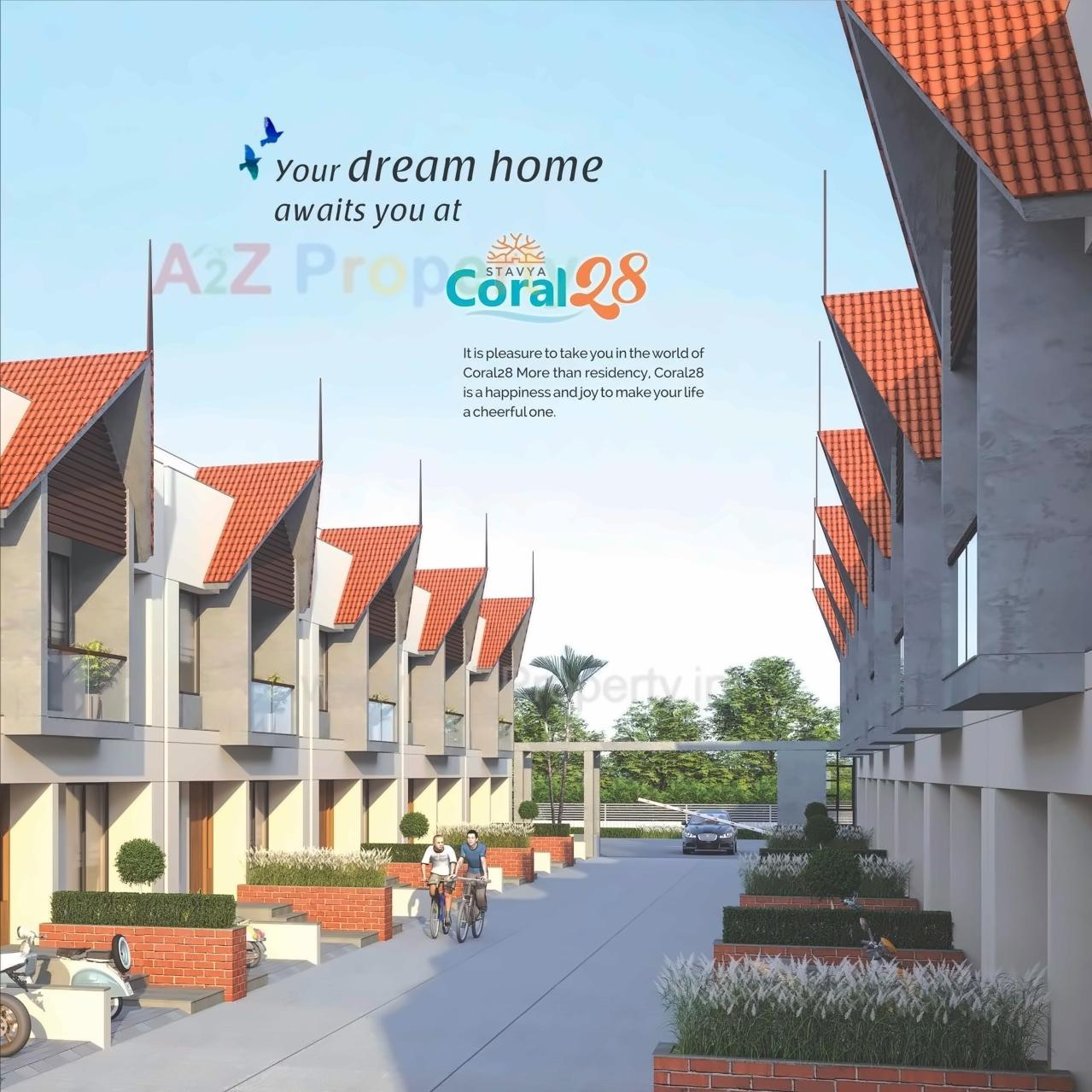3D Elevation of real estate project Coral located at Veraval, Gir Somnath, Gujarat
