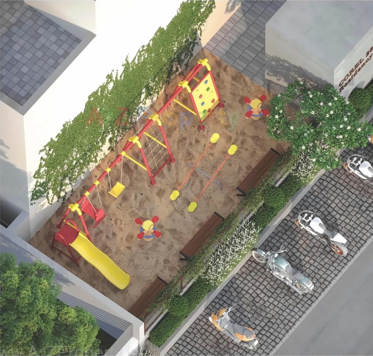 3D Elevation of real estate project Coral located at Veraval, Gir Somnath, Gujarat