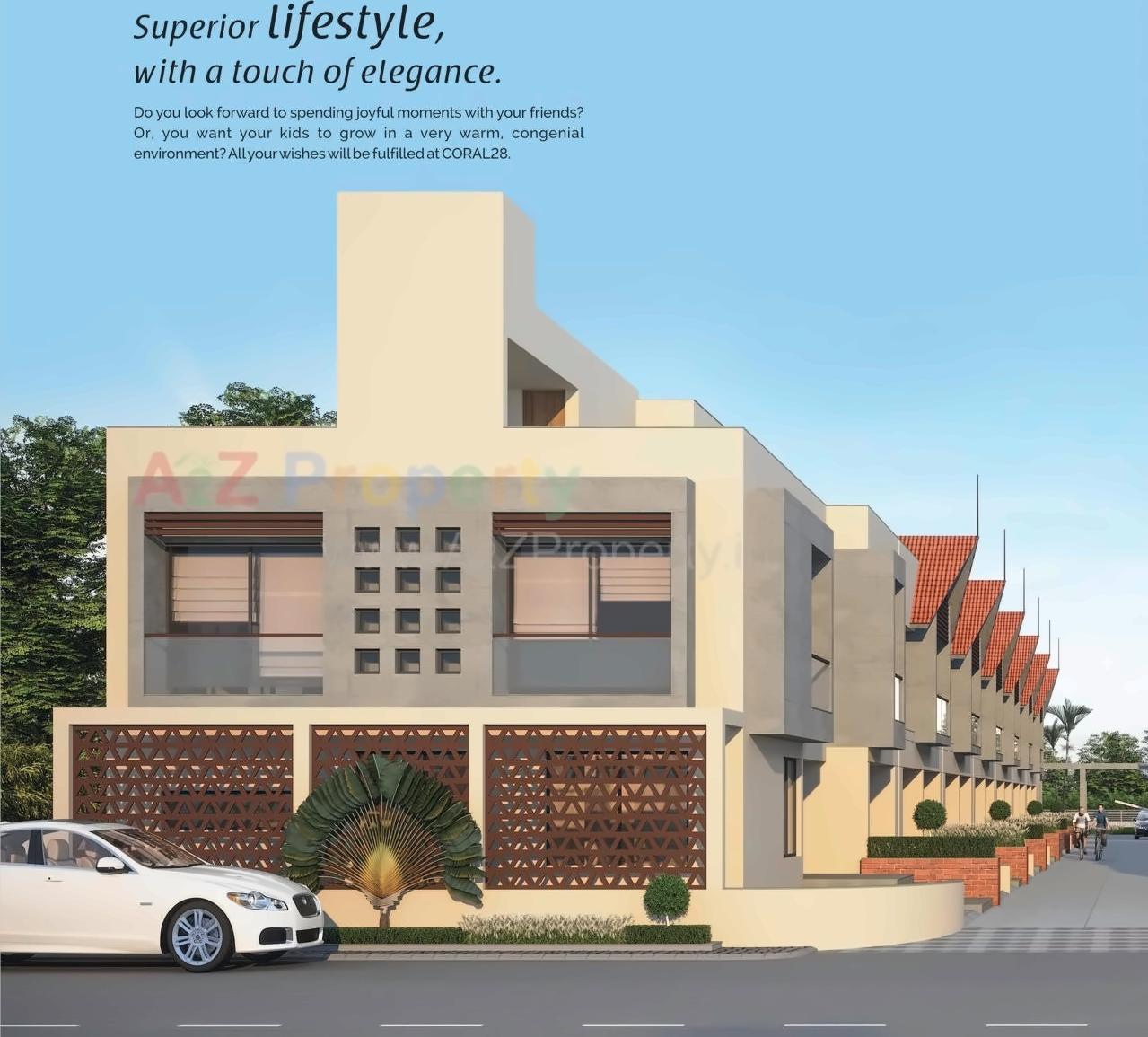 3D Elevation of real estate project Coral located at Veraval, Gir Somnath, Gujarat
